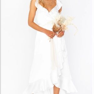 Samantha Ruffle Wrap Dress